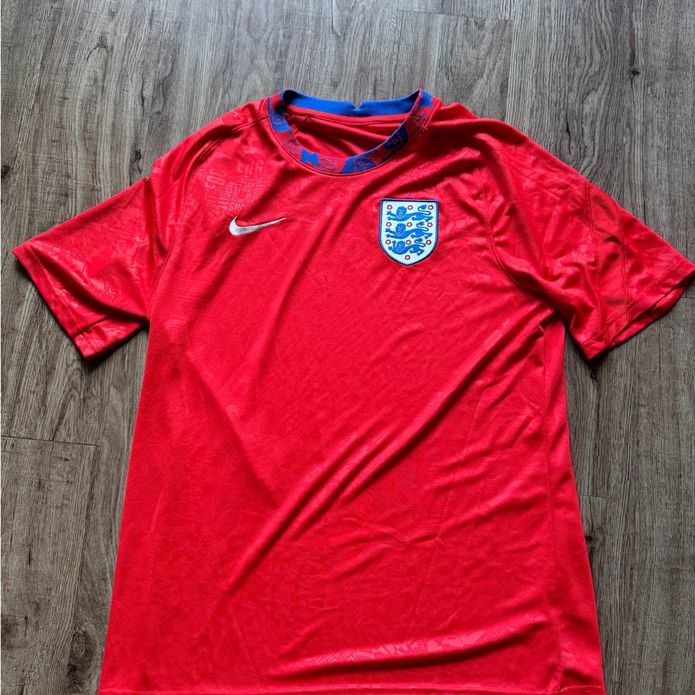 England Red Nike Dri-Fit National Team Jersey